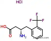 Molecular Structure of 270065-73-1 ((S)-3-Amino-4-(2-trifluoromethylphenyl)butanoic acid hydrochloride)